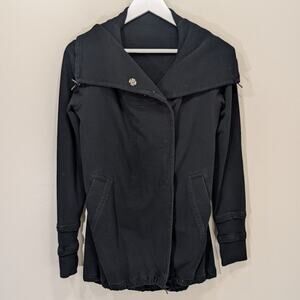 Lululemon Sweatshirt Jacket Black Cozy Athleisure Training Gym Gear Size M